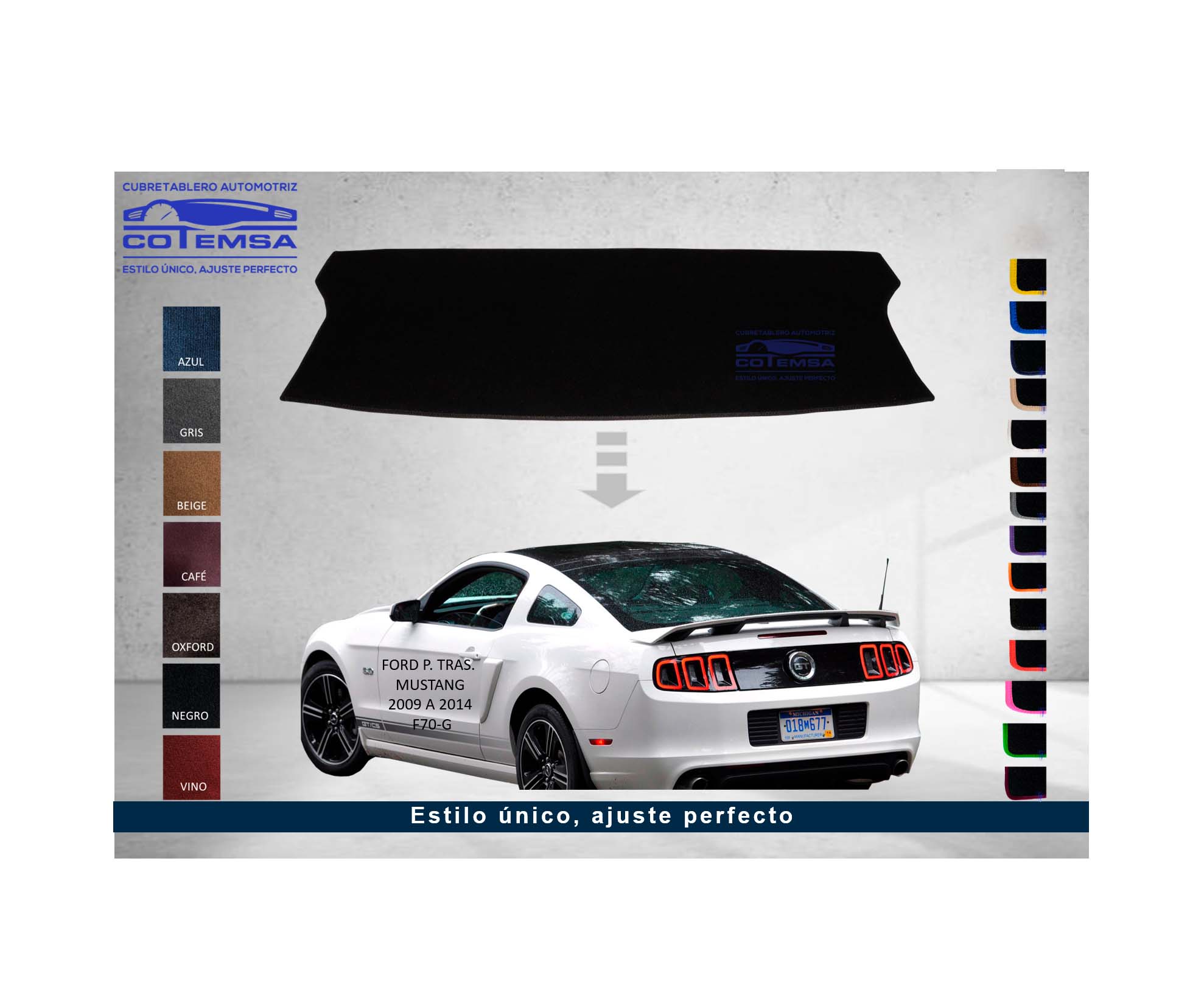 FORD MUSTANG, 2009 A 2014, F70-G