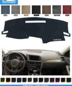 Cubretablero para Audi Q5 2010–2017 vista superior con tablero como referencia