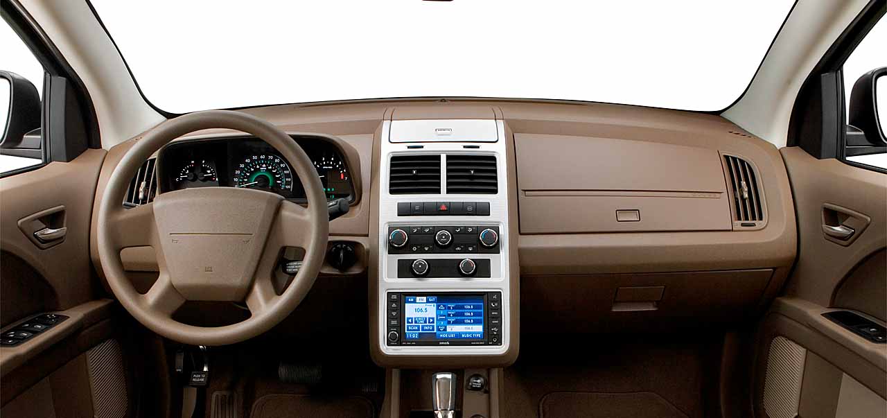 Vista interior del vehículo Chrysler–Dodge Journey SXT 2009–2010