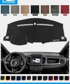Cubretablero para Chrysler-Dodge Grand Caravan 2017–2019 con tablero como referencia.
