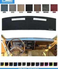 Cubretablero para Chevrolet Century 1983–1995 vista superior con tablero como referencia
