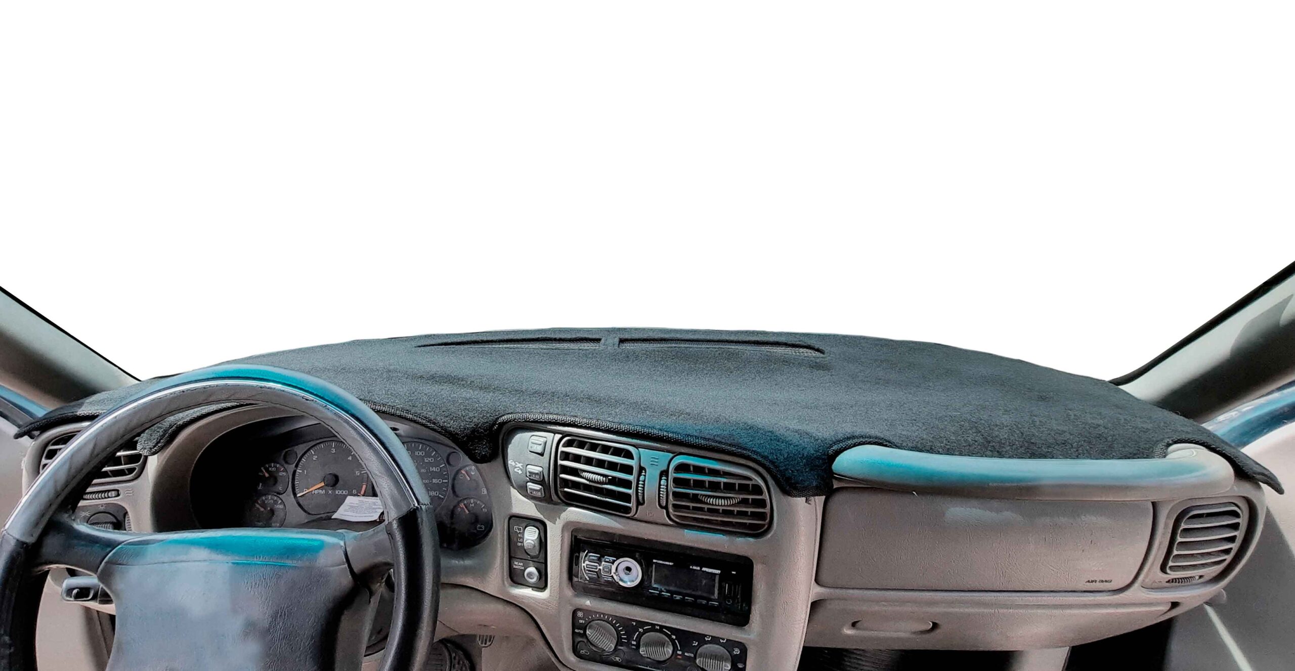 Cubretablero para Chevrolet Blazer 1998–2004 instalado en el interior del vehículo