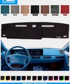 Cubretablero para Chevrolet Cutlas 1982–1996 vista superior con tablero como referencia