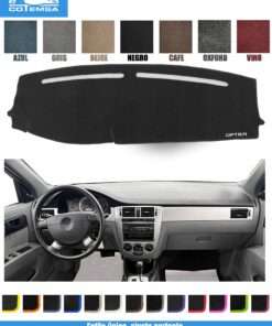 Cubretablero para Chevrolet Optra 2001–2010 vista superior con tablero como referencia