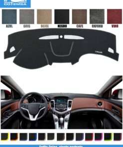 Cubretablero para Chevrolet Cruze 2010–2012 vista superior con tablero como referencia