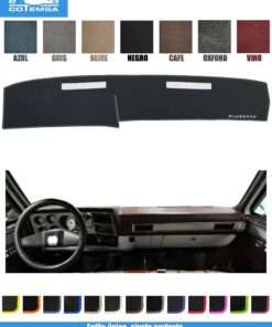 Cubretablero para Chevrolet Silverado 1981–1991 vista superior con tablero como referencia.