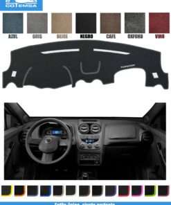 Cubretablero para Chevrolet Tornado 2012–2020 con tablero como referencia.