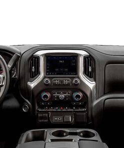 Vista interior del vehículo Chevrolet Silverado 2019–2024 como referencia