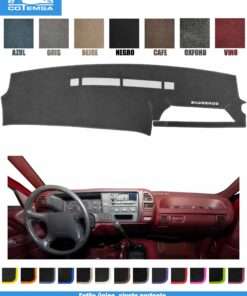 Cubretablero para Silverado 1995–1996 vista superior con tablero como referencia