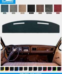 Cubretablero para Ford 1971–1979 vista superior con tablero como referencia