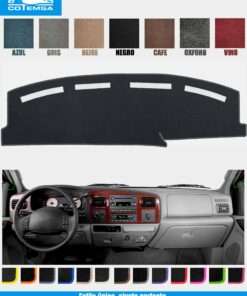 Cubretablero para Ford 2005–2007 vista superior con tablero como referencia.