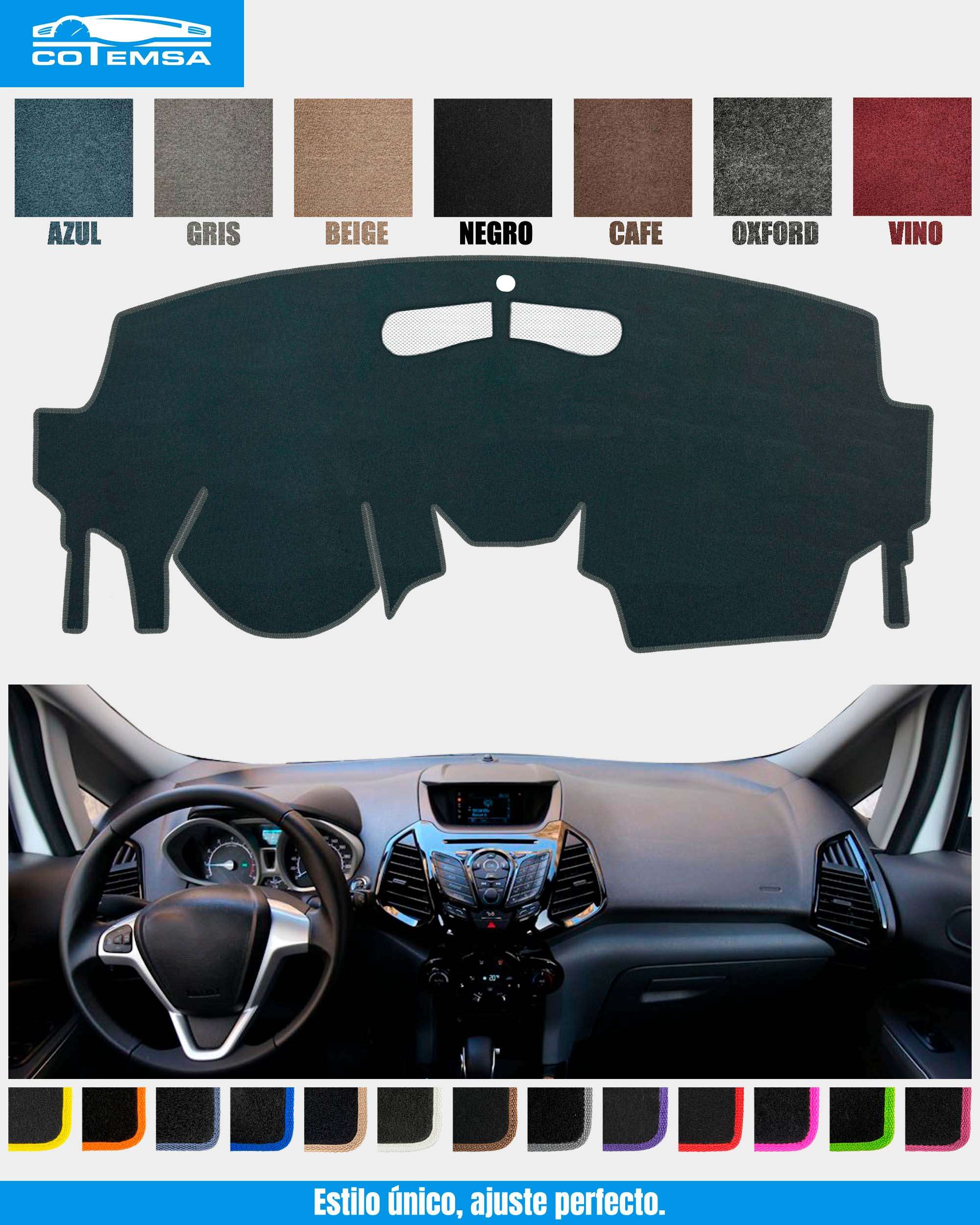 Cubretablero para Ford Ecosport 2013–2017 vista tablero como referencia