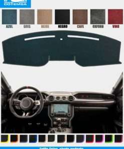 Cubretablero para Ford Mustang 2015–2020 vista tablero como referencia