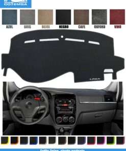 Cubretablero para Fiat Linea 2006–2012 vista superior con tablero como referencia.