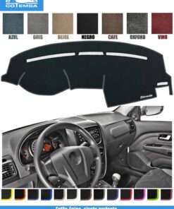 Cubretablero para Fiat Strada 2008–2013 vista superior con tablero como referencia.