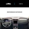 Vista interior del vehículo Hyundai Creta 2021–2025 como referencia