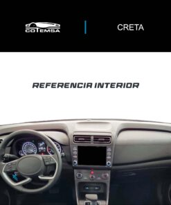 Vista interior del vehículo Hyundai Creta 2021–2025 como referencia