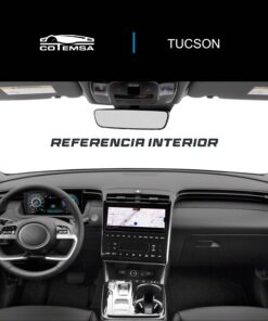 Vista interior del vehículo Hyundai Tucson 2023–2024 como referencia