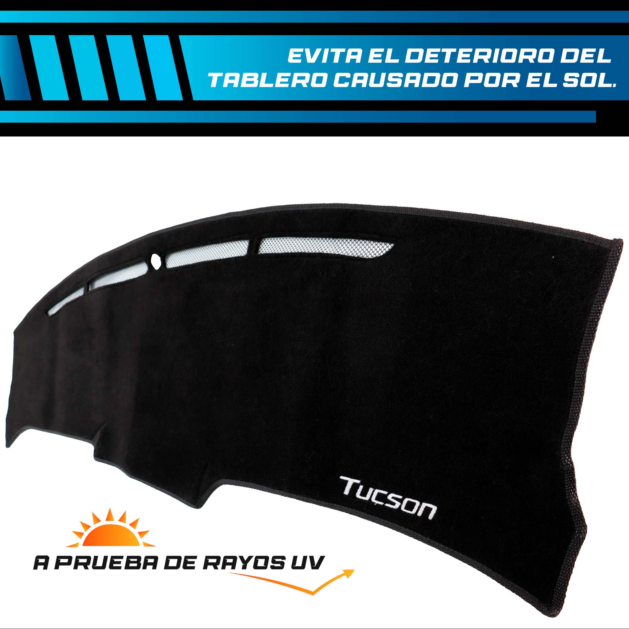 Cubretablero premium para Hyundai Tucson 2023–2024 con protección UV