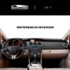 Vista interior del vehículo Mazda CX 7 2009–2012 como referencia