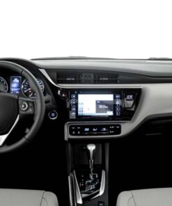 Vista interior del vehículo Toyota Corolla 2014–2019 como referencia