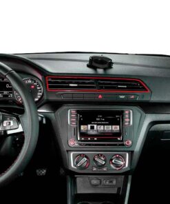 Vista interior del tablero Volkswagen Saveiro Robust 2017–2024 como referencia