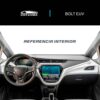 Vista interior del vehículo Chevrolet Bolt EV 2017–2021 como referencia