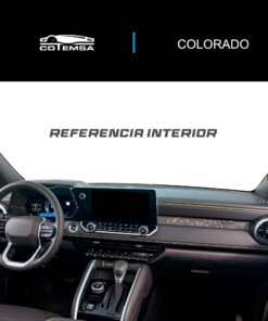 Vista interior del vehículo Chevrolet Colorado 2023–2026 como referencia