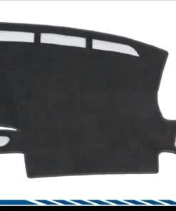 Cubretablero premium para Ford Ranger 2023–2026 vista frontal de lado derecho con aberturas para desempañador