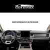 Vista interior del vehículo Ford Expedition 2022–2024 como referencia