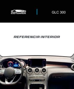 Vista interior del vehículo Mercedez Benz GLC 300 2019 como referencia