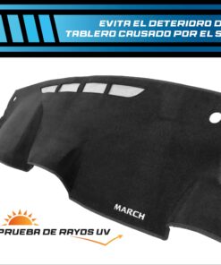 Cubretablero premium para Nissan March 2014–2025 con protección UV