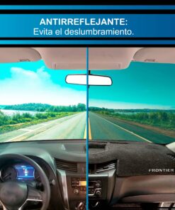 Cubretablero premium para Nissan Frontier 2016–2022 con protección antirreflejante