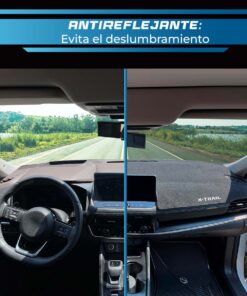 Cubretablero premium para Nissan X Trail con head-up 2023–2026 con protección antirreflejante