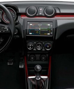 Vista interior del vehículo Suzuki Swift 2018–2023 como referencia