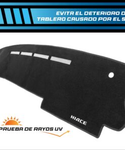 Cubretablero premium para Toyota Hiace 2007–2019 con protección UV