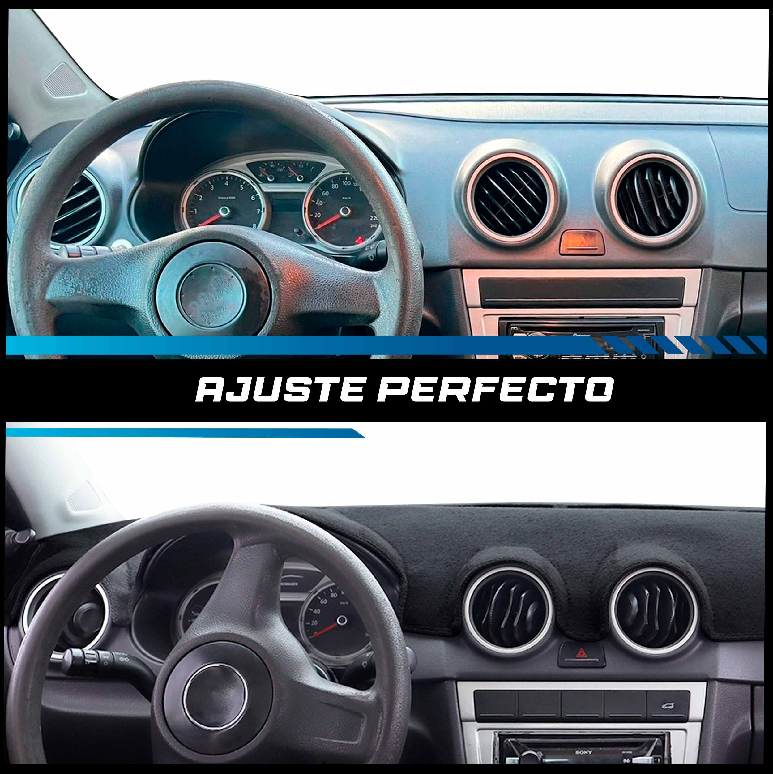 Cubretablero premium para Volkswagen Gol 2009–2016 ajuste perfecto