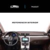 Vista interior del vehículo Volkswagen Passat 2006–2011 como referencia