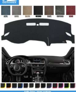 Cubretablero para Audi A4 Sedan Chico 2009–2016 vista superior con tablero como referencia