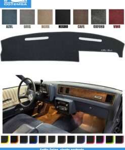 Cubretablero para Chevrolet Monte Carlo 1981–1994 vista superior con tablero con referencia