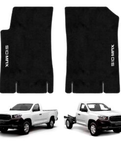 Tapetes de piso para para Chevrolet S10 Max 2022–2025 vista superior y con vehículo como referencia