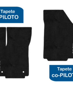 Tapetes de piso para para Chevrolet Trax 2017–2021 vista superior de tapete piloto y copiloto