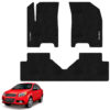 Tapetes de piso para para Chevrolet Aveo 2012–2017 vista superior y con vehículo como referencia