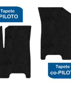 Tapetes de piso para para Chevrolet Aveo 2012–2017 vista superior del tapete piloto y copiloto