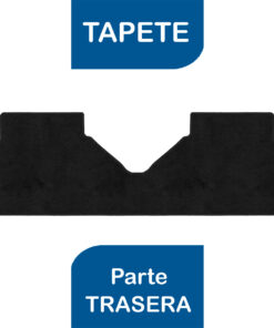 Tapetes de piso para para Chevrolet Trax 2017–2021 vista superior tapete trasero