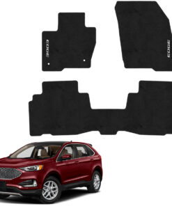 Tapetes de piso para para Ford Edge 2021–2024 vista superior y con vehículo como referencia