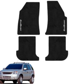 Tapetes de piso para para Ford Ecosport 2004–2012 vista superior y con vehículo como referencia