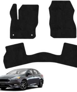 Tapetes de piso para para Ford Focus 2012–2018 vista superior y con vehículo como referencia