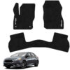 Tapetes de piso para para Ford Focus 2012–2018 vista superior y con vehículo como referencia