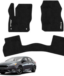 Tapetes de piso para para Ford Focus 2012–2018 vista superior y con vehículo como referencia